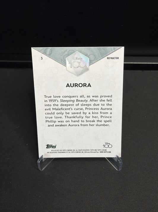 Topps Chrome Disney 100 "Refractor" Aurora #3