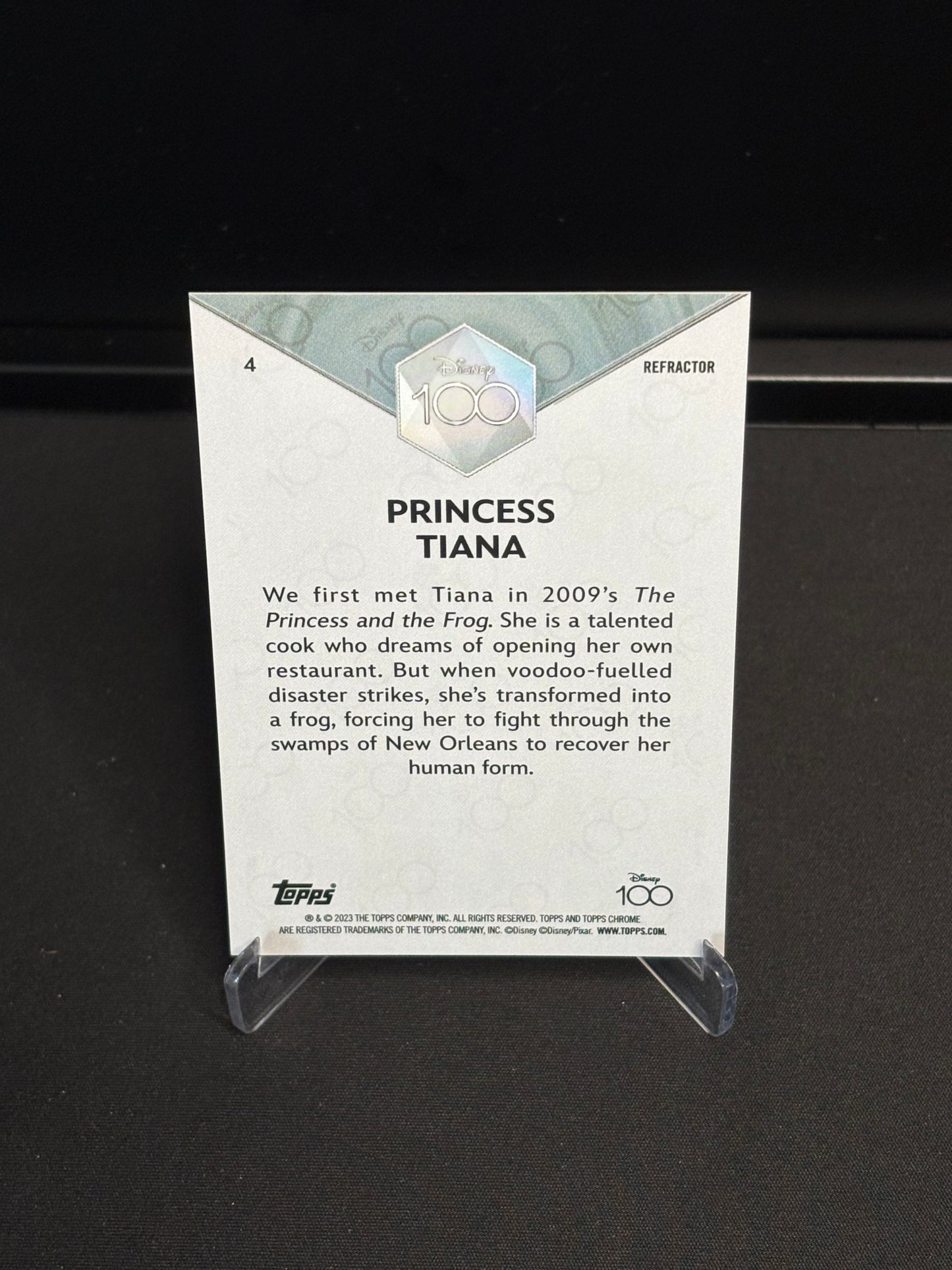 Topps Chrome Disney 100 "Refractor" Tiana #4