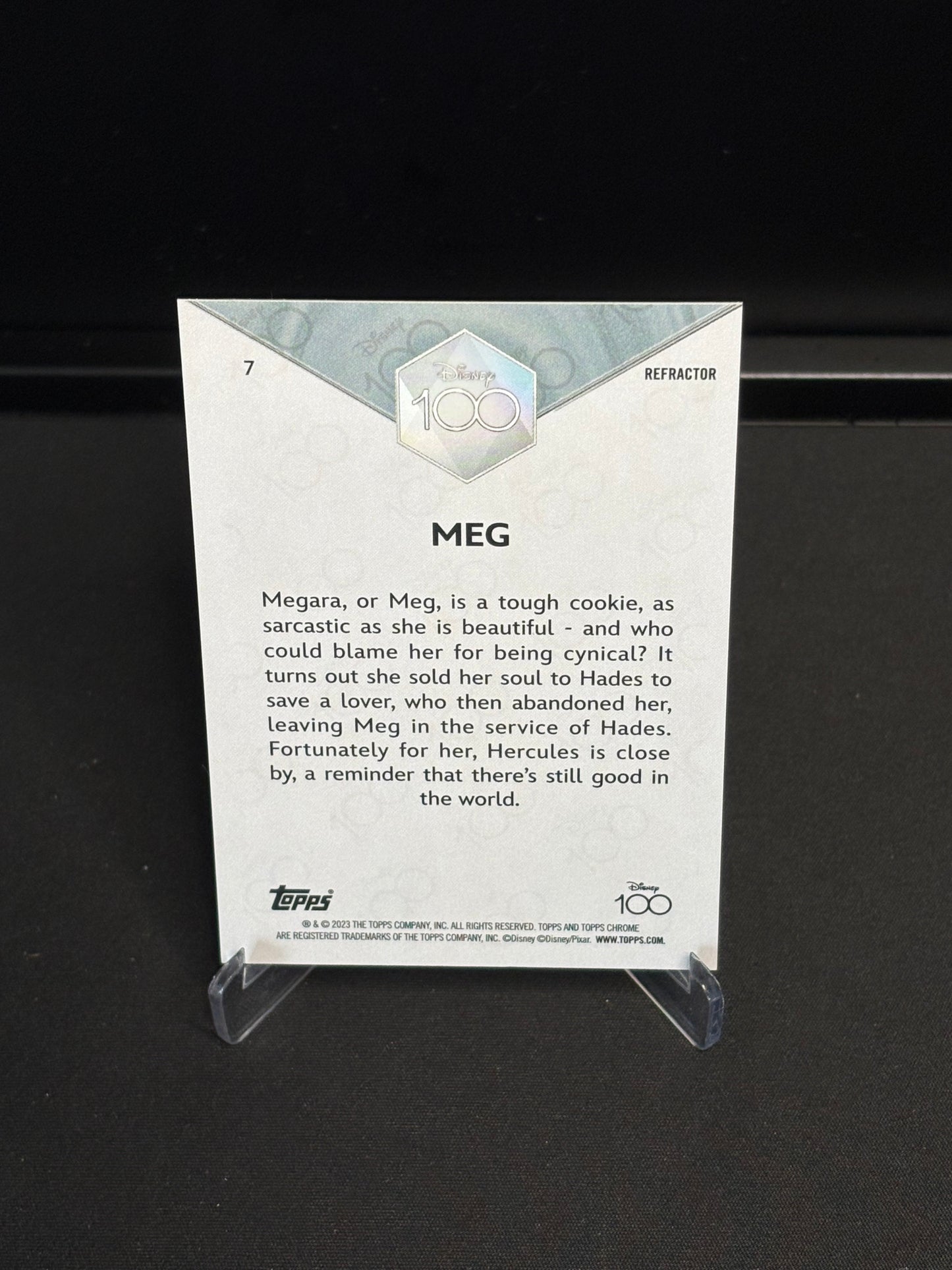 Topps Chrome Disney 100 "Refractor" Meg #7