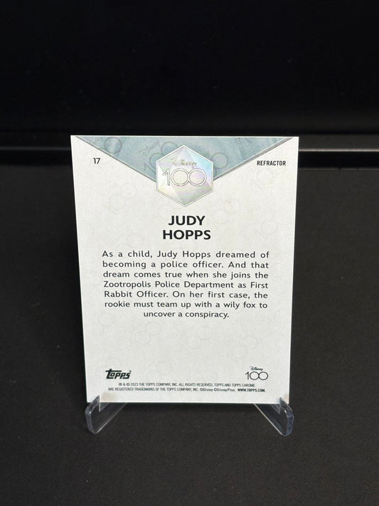 Topps Chrome Disney 100 "Refractor" Judy Hopps #17