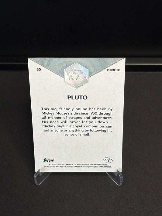 Topps Chrome Disney 100 "Refractor" Pluto #30
