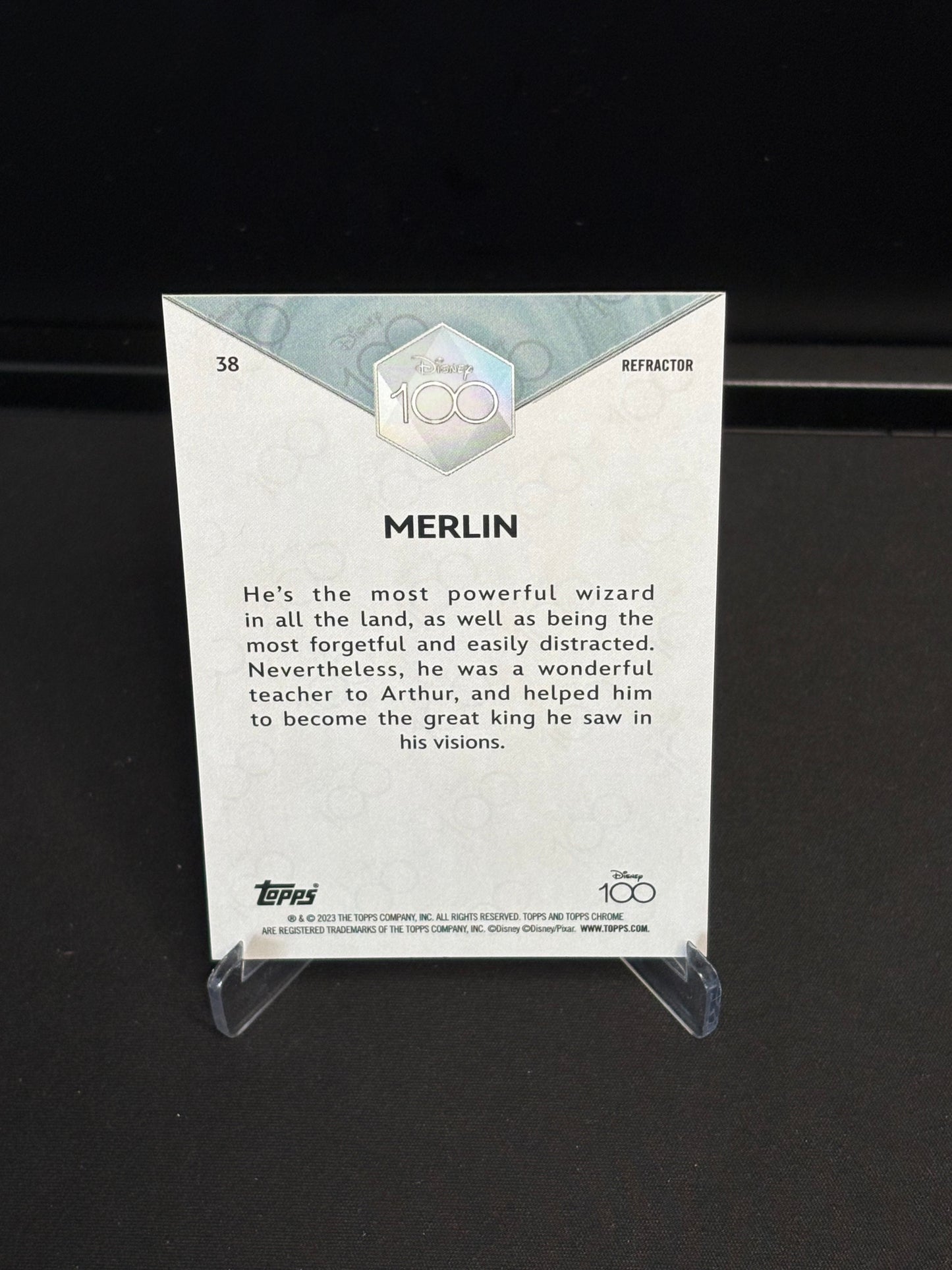 Topps Chrome Disney 100 "Refractor" Merlin #38