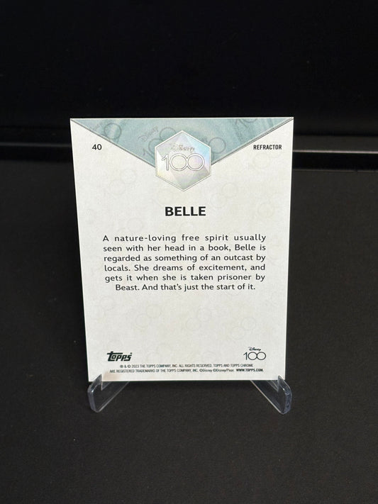 Topps Chrome Disney 100 "Refractor" Belle #40