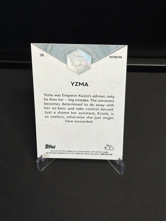 Topps Chrome Disney 100 "Refractor" Yzma #58