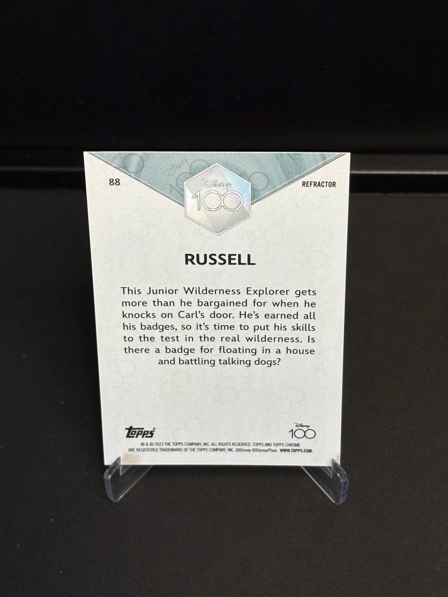 Topps Chrome Disney 100 "Refractor" Russell #88