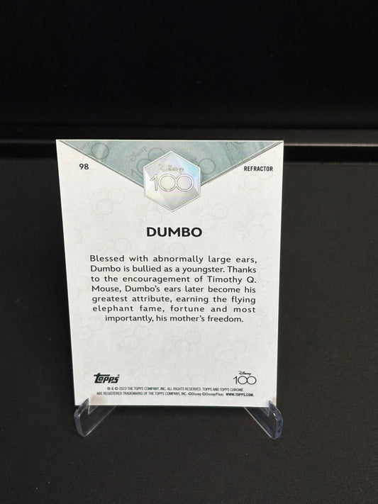 Topps Chrome Disney 100 "Refractor" Dumbo #98