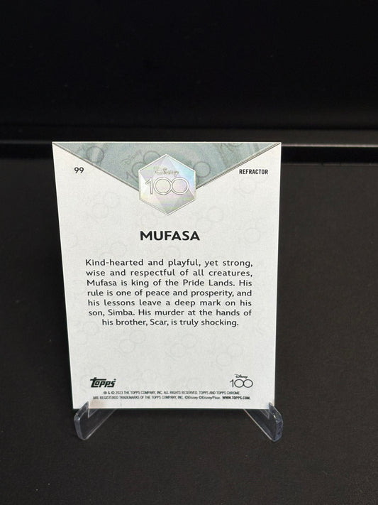 Topps Chrome Disney 100 "Refractor" Mufasa #99