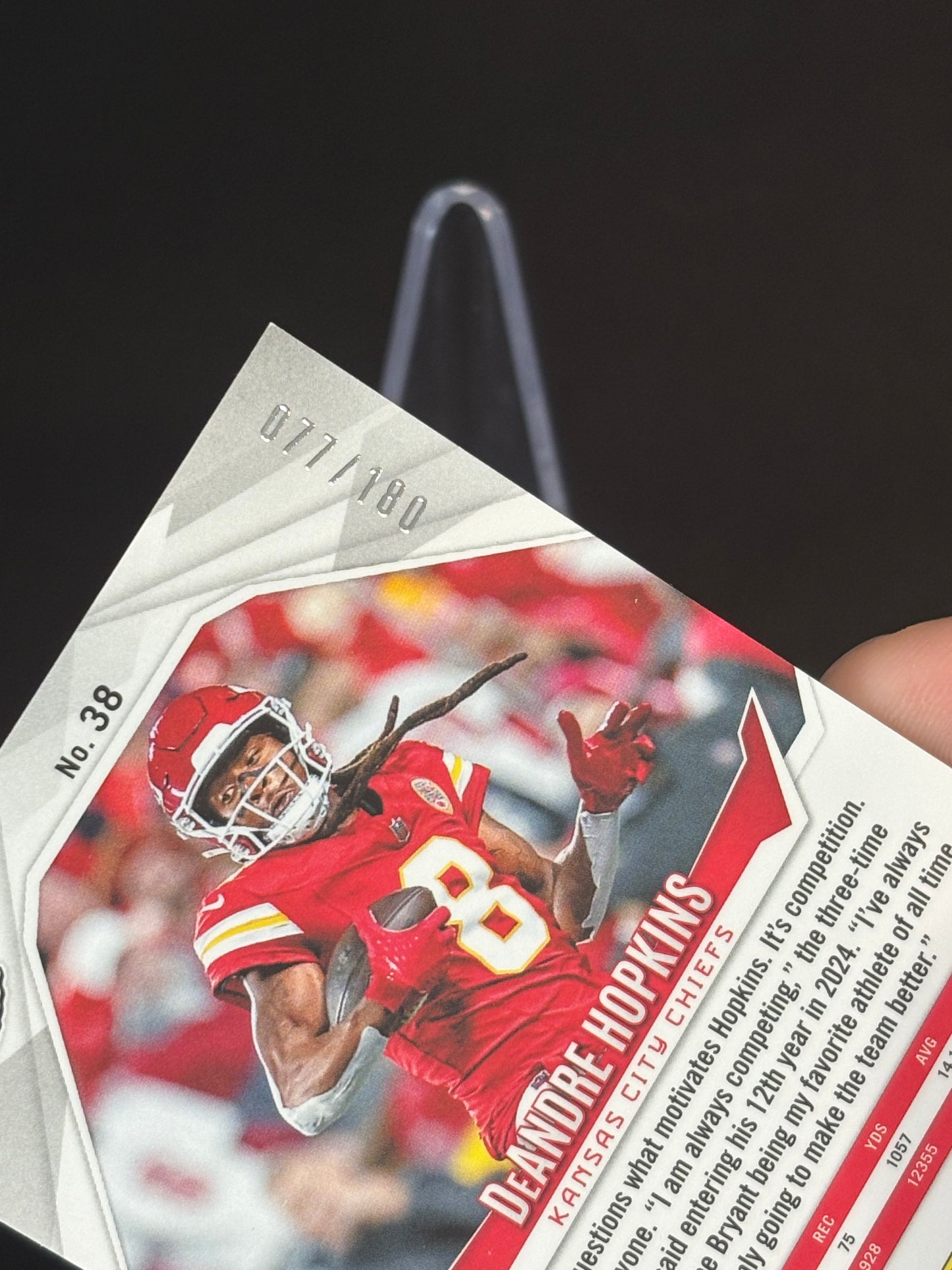 DeAndre Hopkins Phoenix 2024 077/180 Kansas City Chiefs