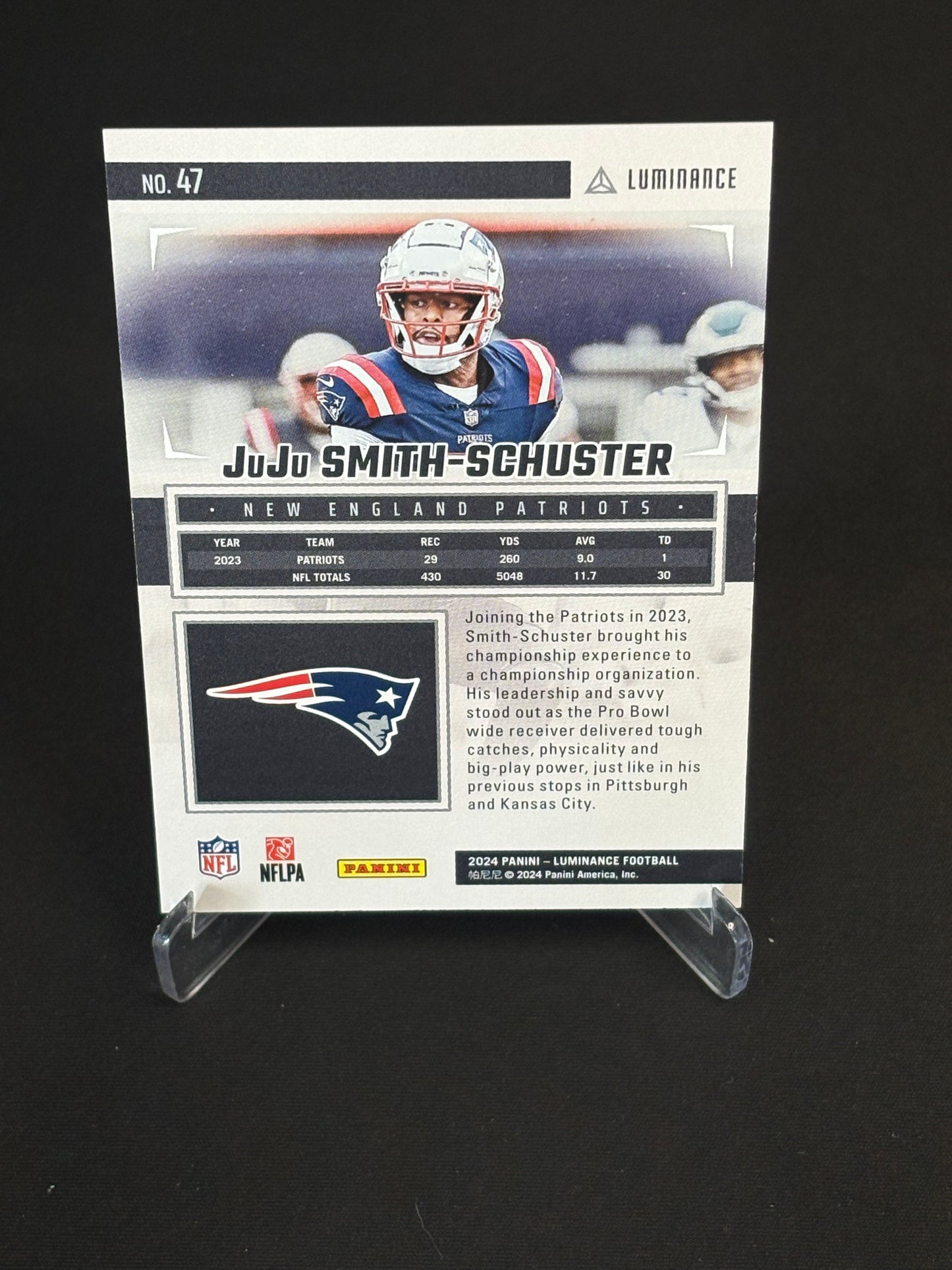 Juju Smith-Schuster Luminance 2024 "Green 021/100" New England Patriots