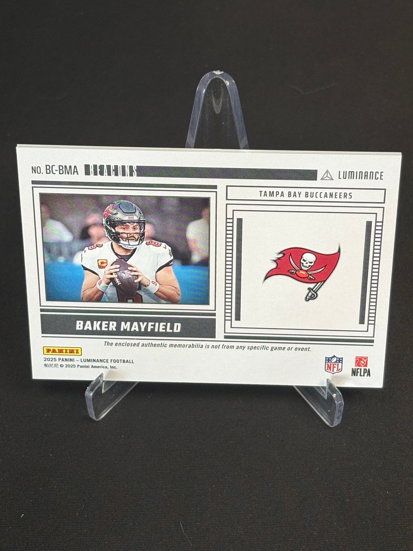 Baker Mayfield Luminance 2025 Patch "Beacons" Tampa Bay Buccaneers