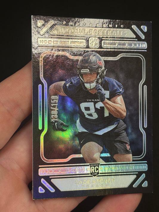 Cade Stover RC Photogenic 2024 "Rookie Portraits 130/150" Houston Texans