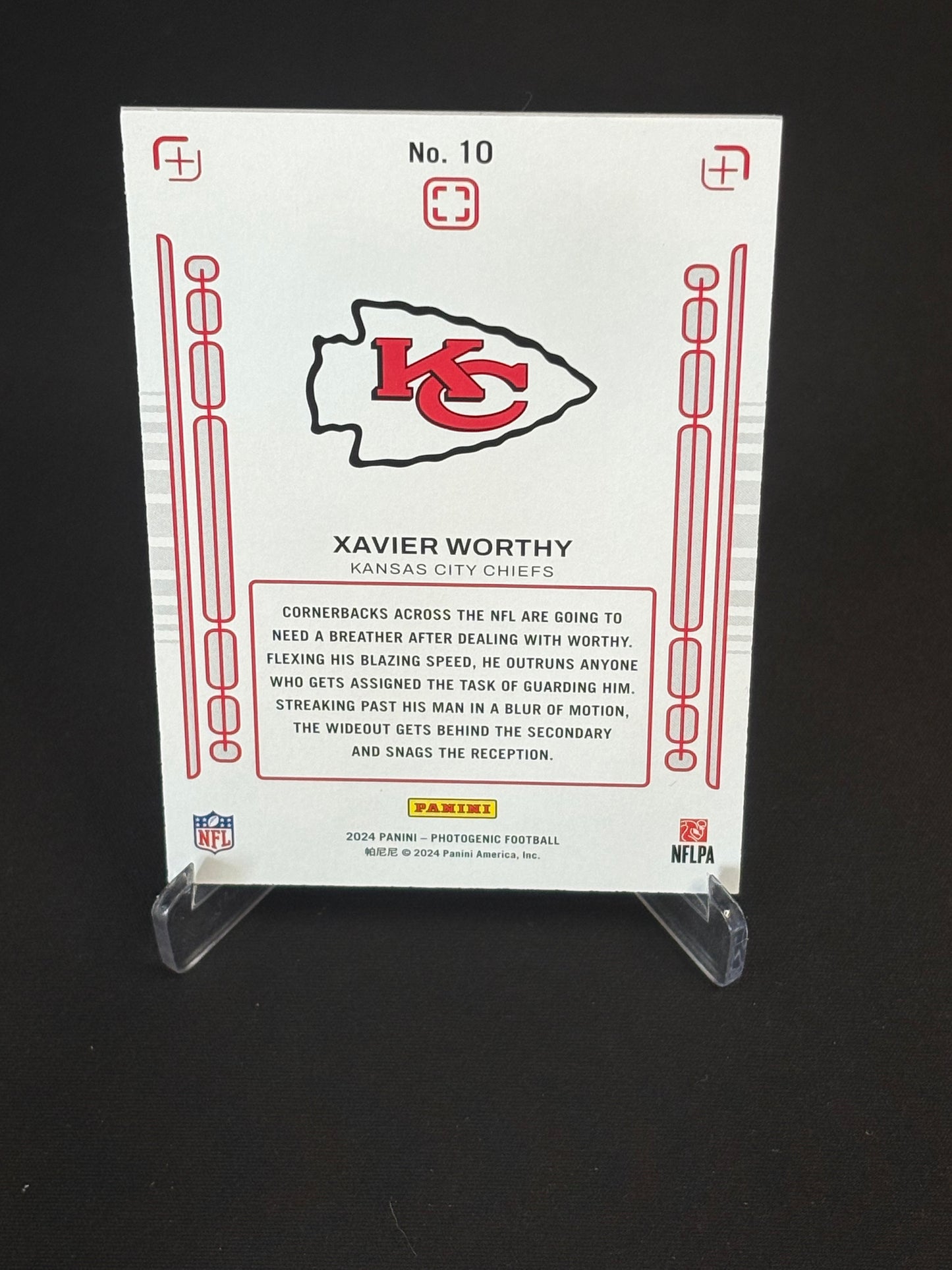 Xavier Worthy RC Photogenic 2024 "Rookie Pix" Kansas City Chiefs