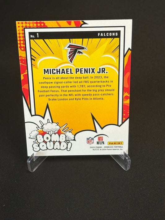 Michael Pénix Jr. RC Donruss 2024 "Bomb Squad" Atlanta Falcons