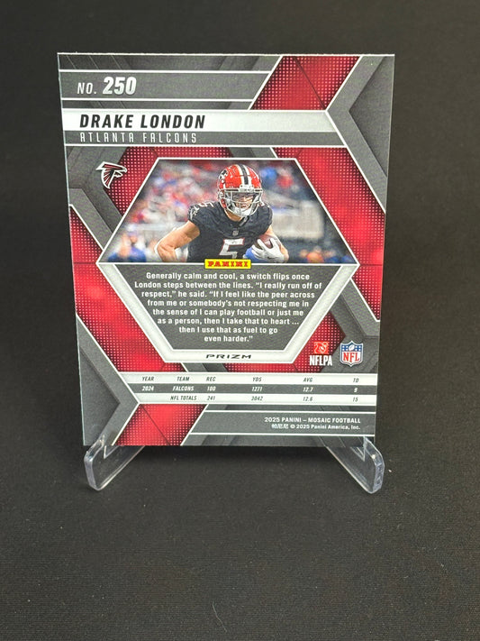 Drake London Mosaic 2025 "Base Silver" Atlanta Falcons