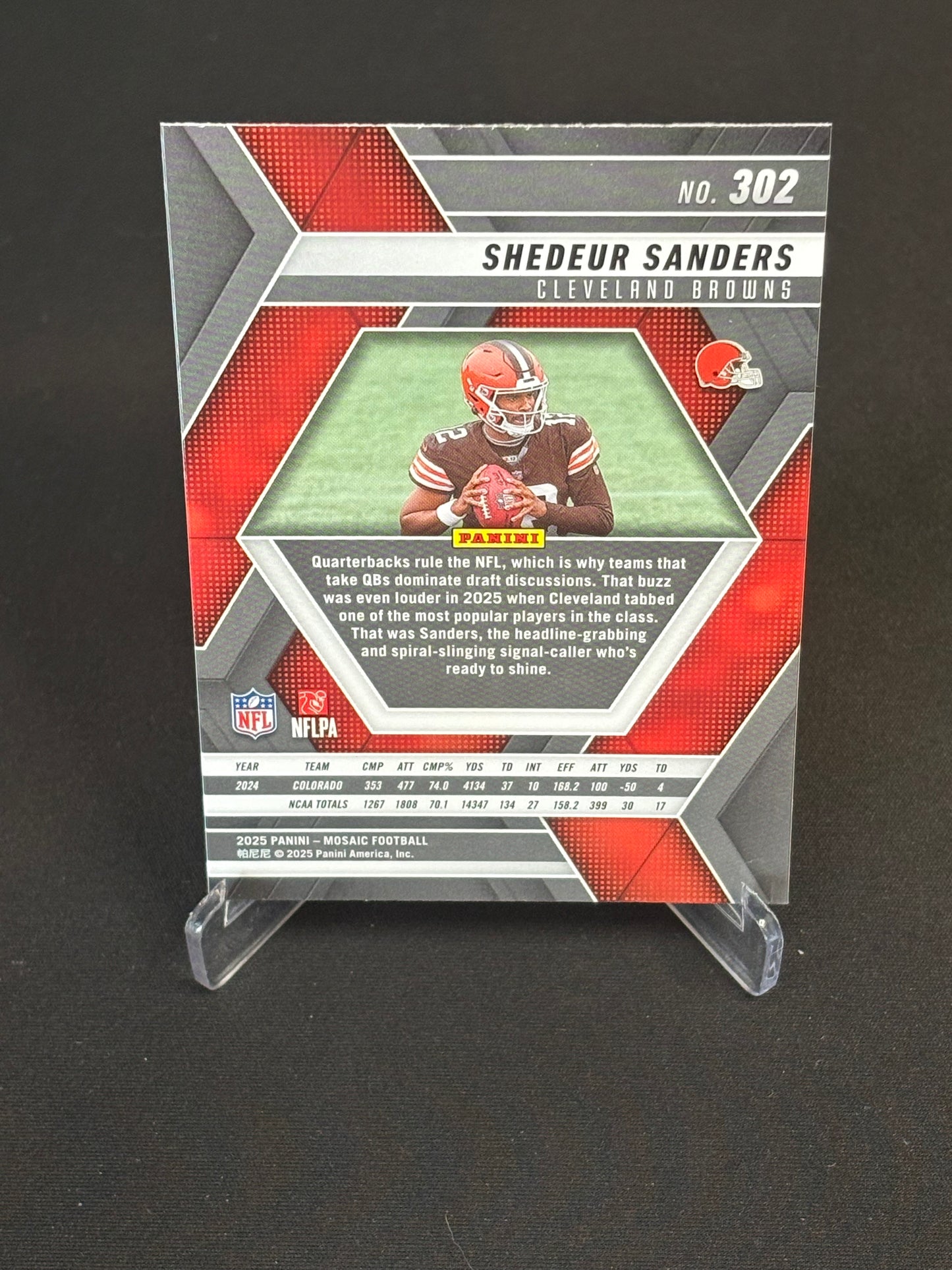 Shedeur Sanders RC Mosaic 2025 "Base" Cleveland Browns