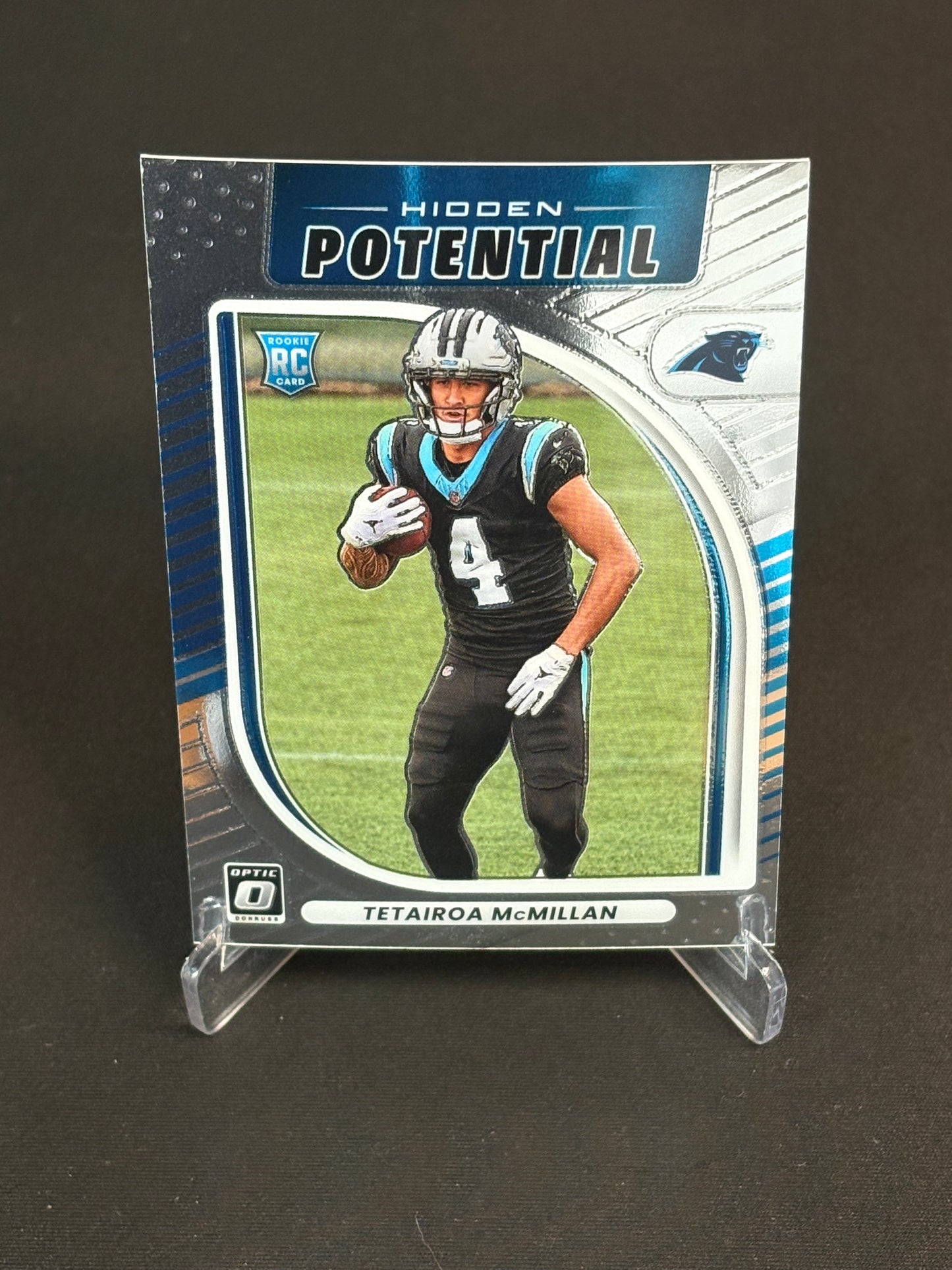 Tetairoa McMillan RC Donruss Optic 2025 "Hidden Potential" Carolina Panthers