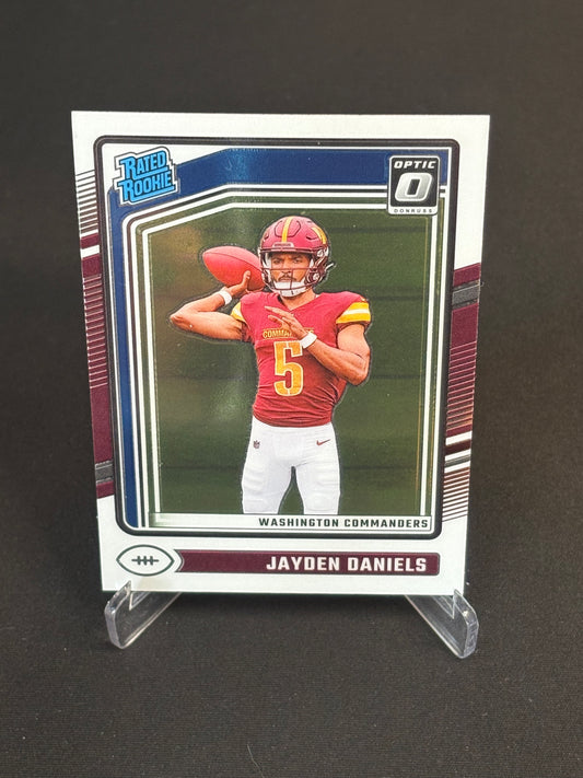 Jayden Daniels RC Donruss Optic 2024 "Base" Washington Commanders