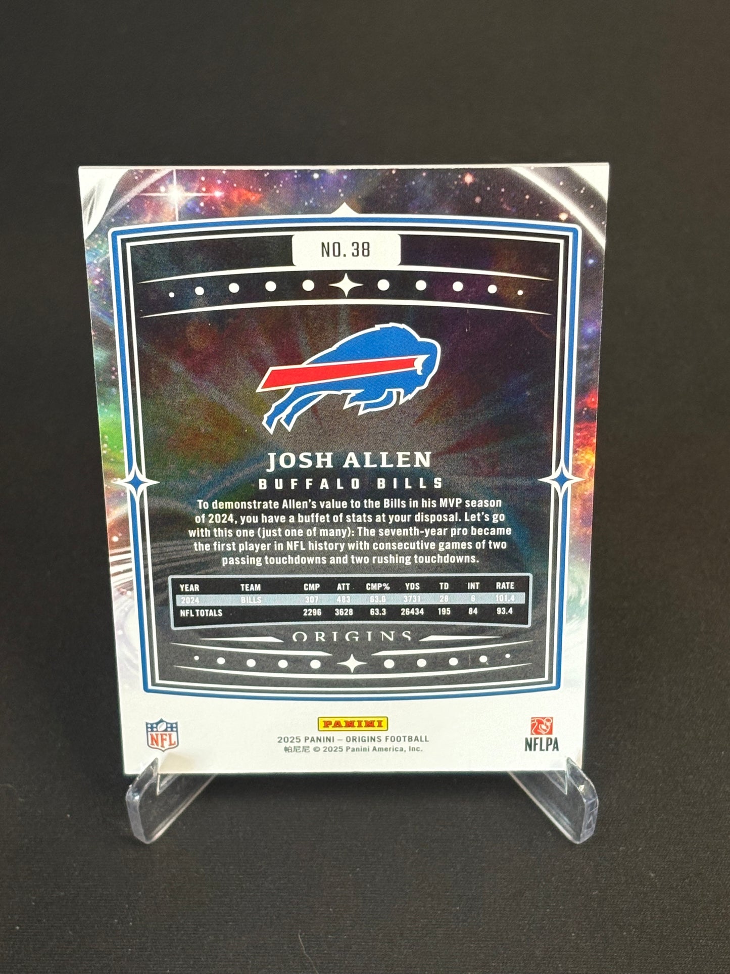 Josh Allen Origins 2025 "Base" Buffalo Bills