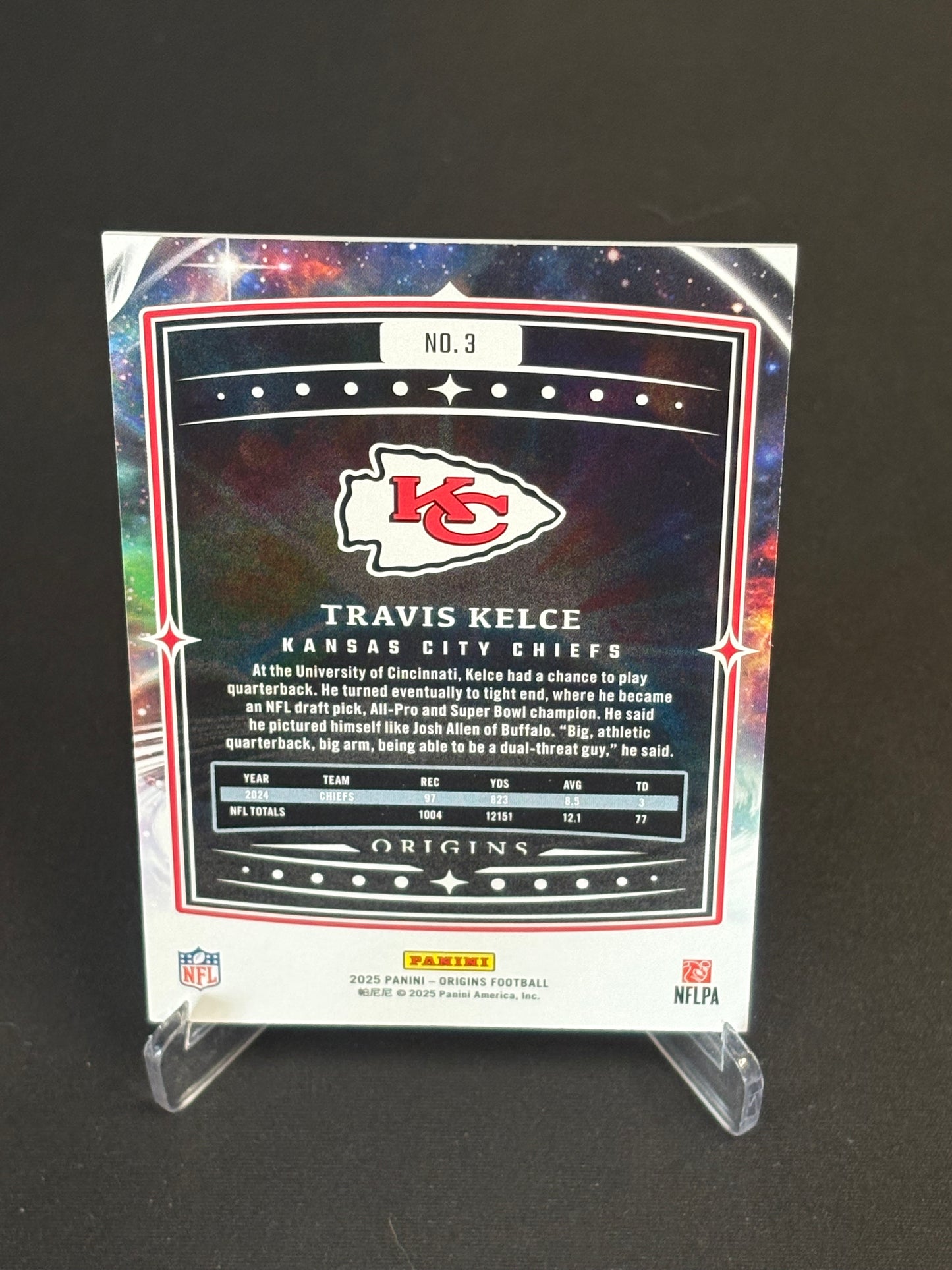 Travis Kelce Origins 2025 "Base" Kansas City Chiefs