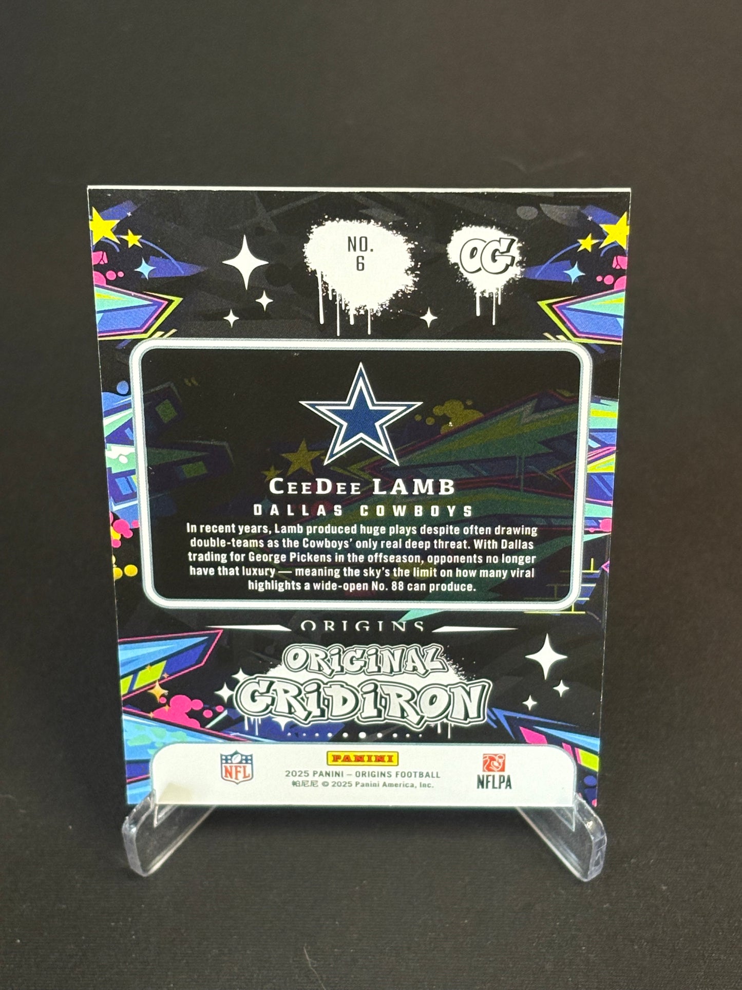 CeeDee Lamb Origins 2025 "Original Gridiron" Dallas Cowboys