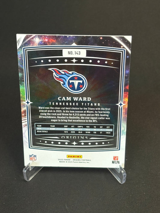 Cam Ward RC Origins 2025 "Base" Tennessee Titans