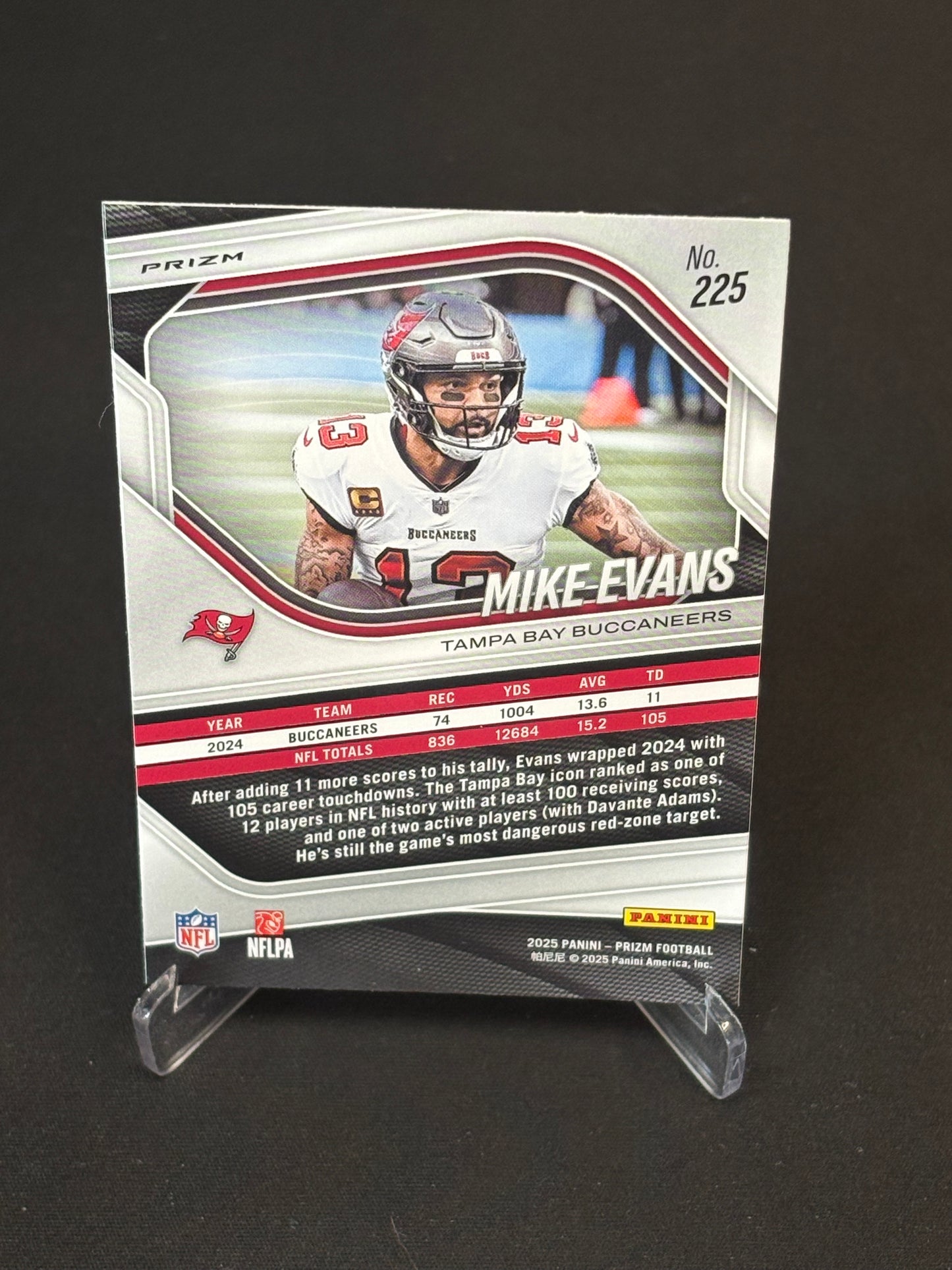 Mike Evans Prizm 2025 "Silver Prizm" Tampa Bay Buccaneers
