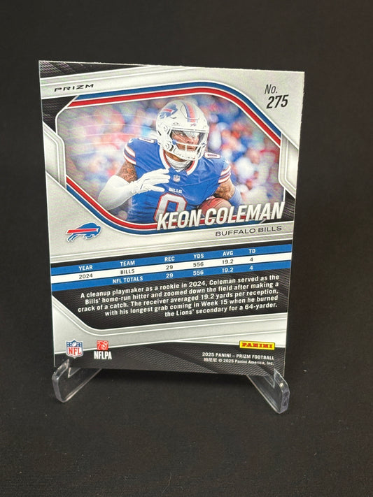 Keon Coleman Prizm 2025 "Green Pulsar" Buffalo Bills