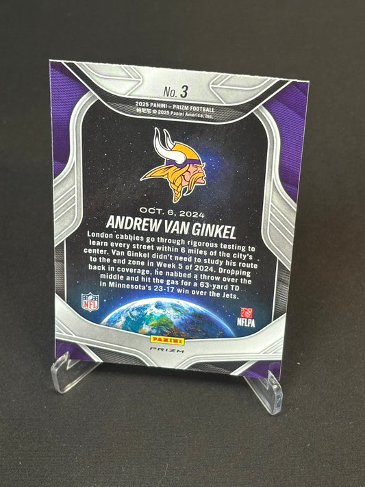 Andrew Van Ginkel Prizm 2025 "Global Reach Green Prizm" Minnesota Vikings