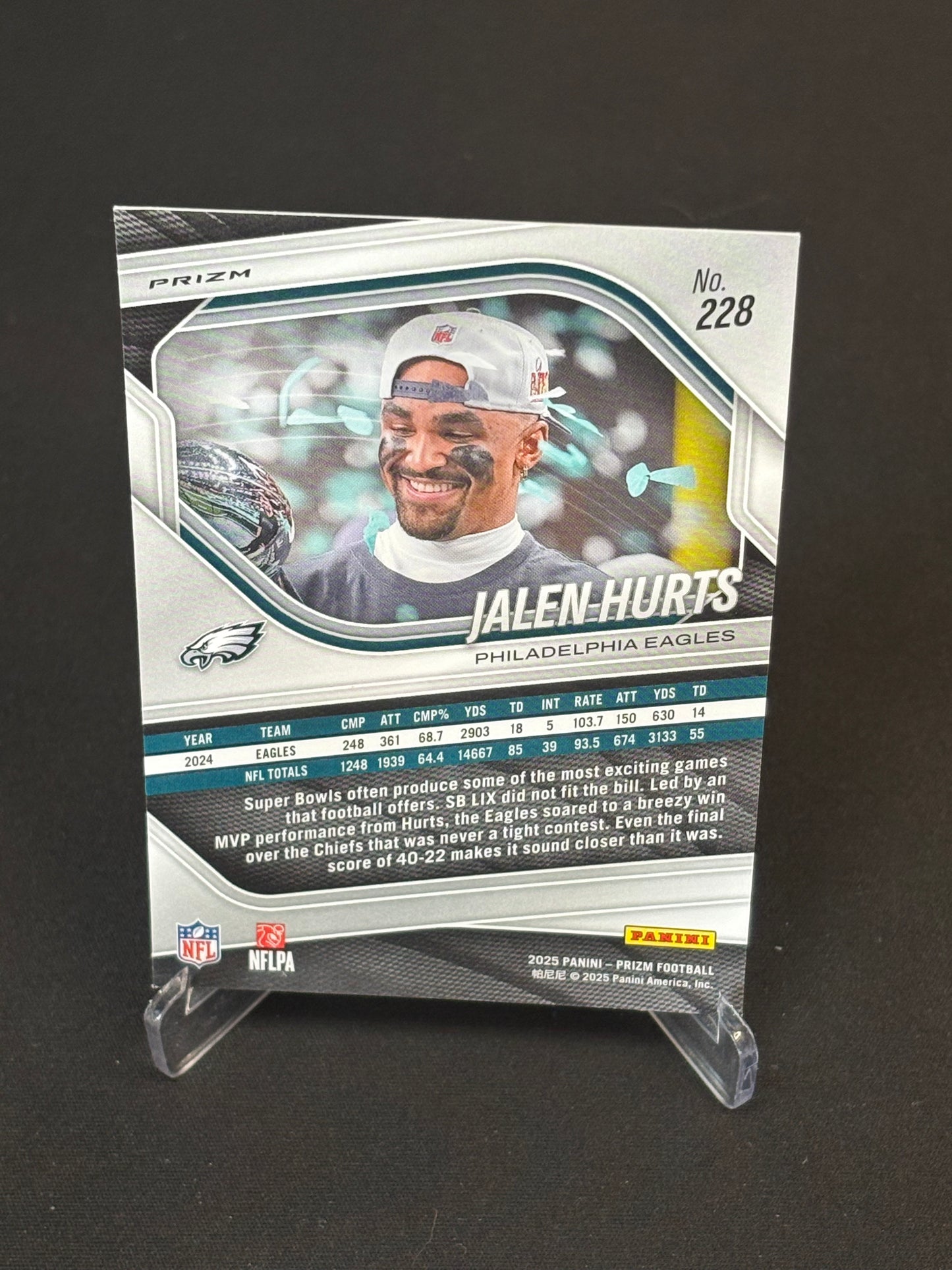Jalen Hurts Prizm 2025 "Green Flash" Philadelphia Eagles