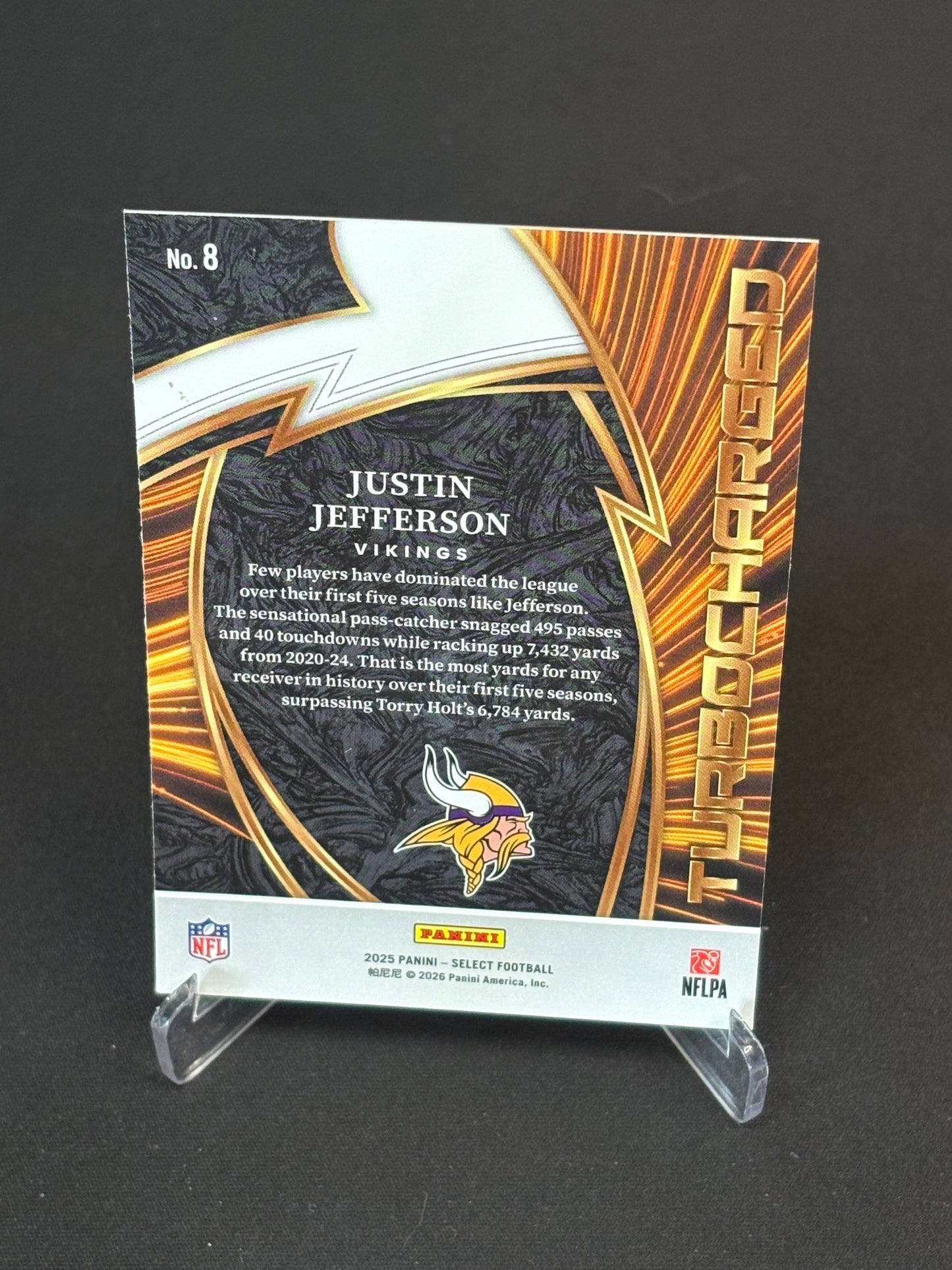 Justin Jefferson Select 2025 "Turbocharged" Minnesota Vikings