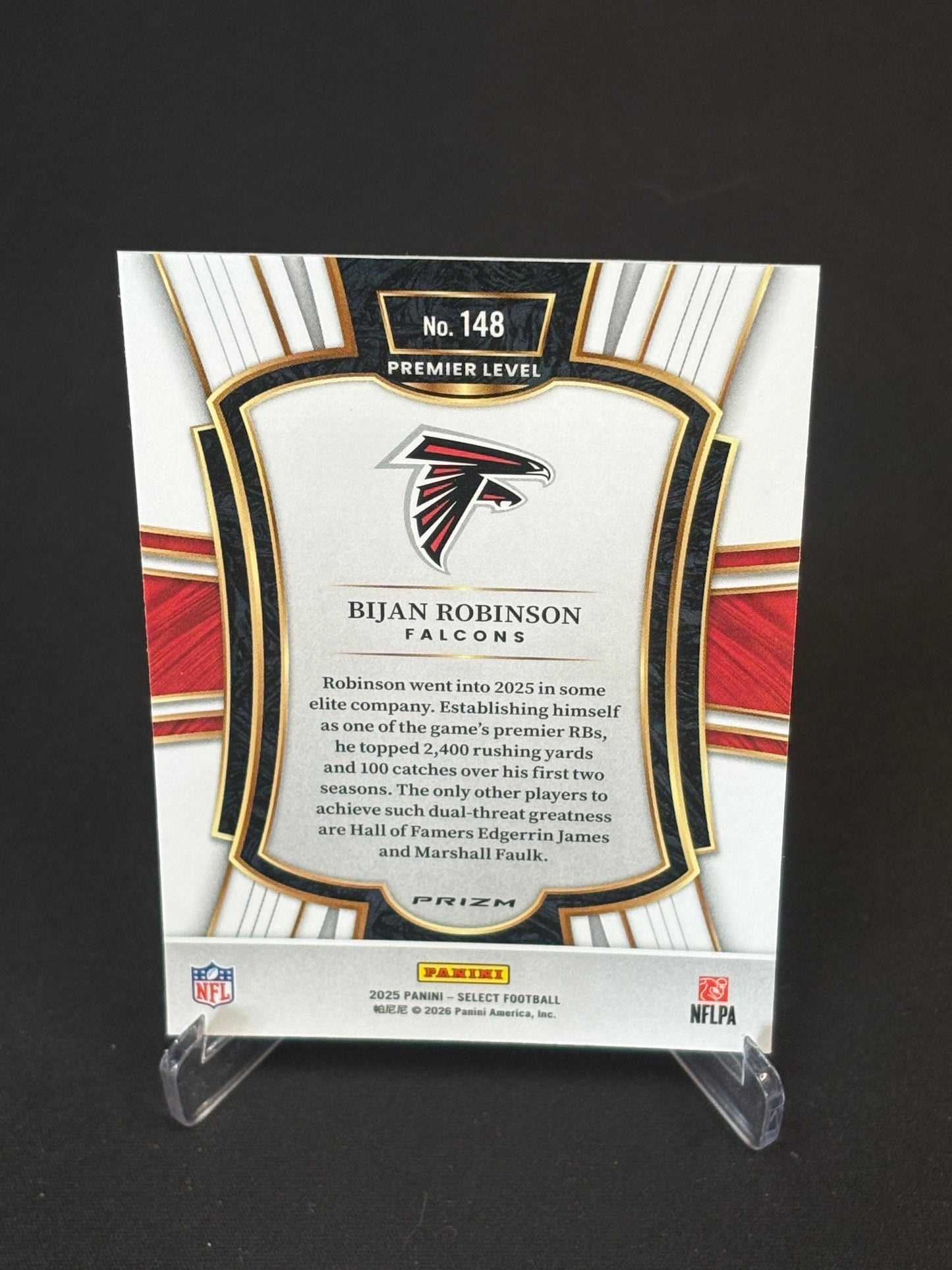 Bijan Robinson Select 2025 "Blue White Red" Atlanta Falcons