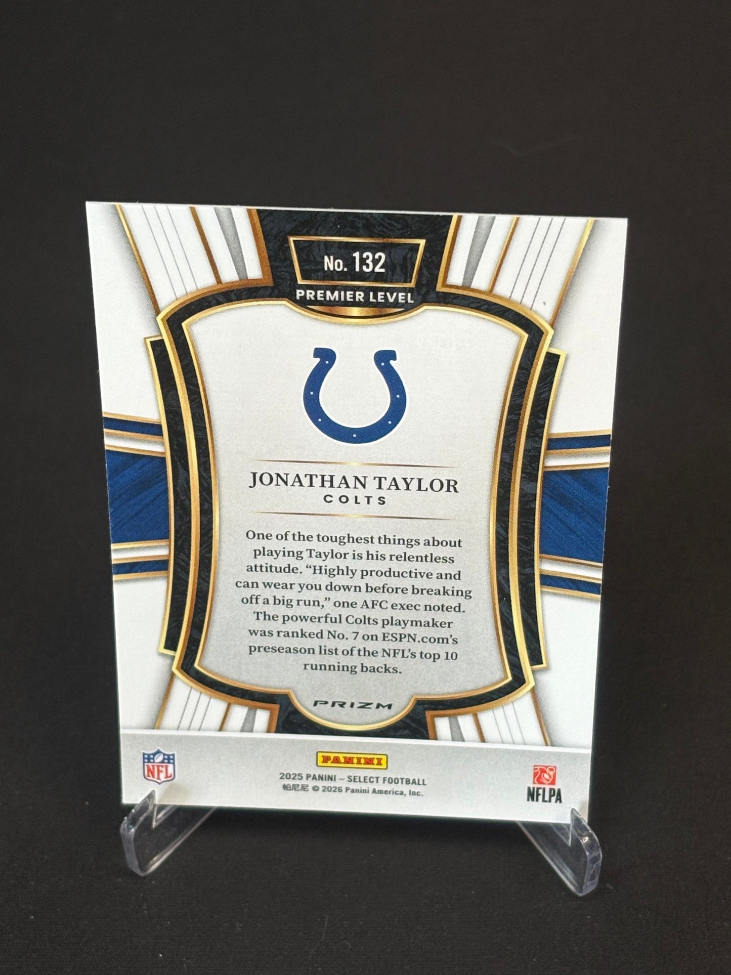Jonathan Taylor Select 2025 "Blue White Red" Indianapolis Colts