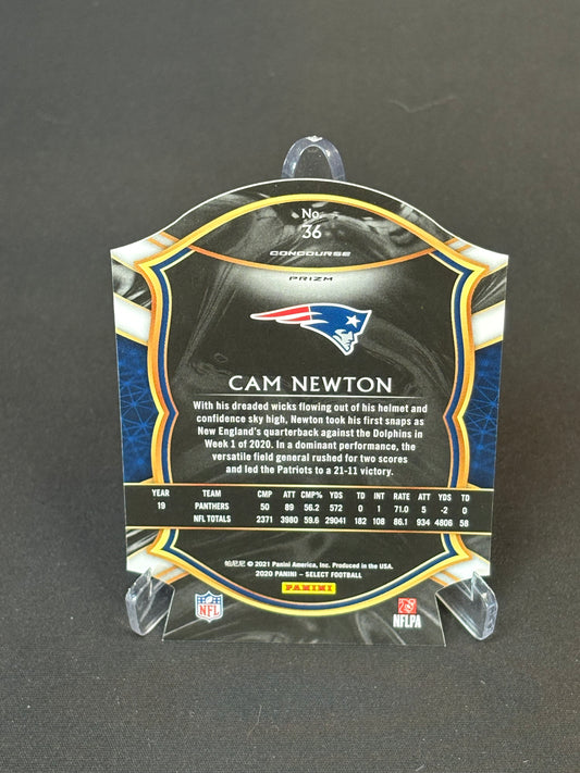 Cam Newton Select 2020 "Green Die Cut" New England Patriots