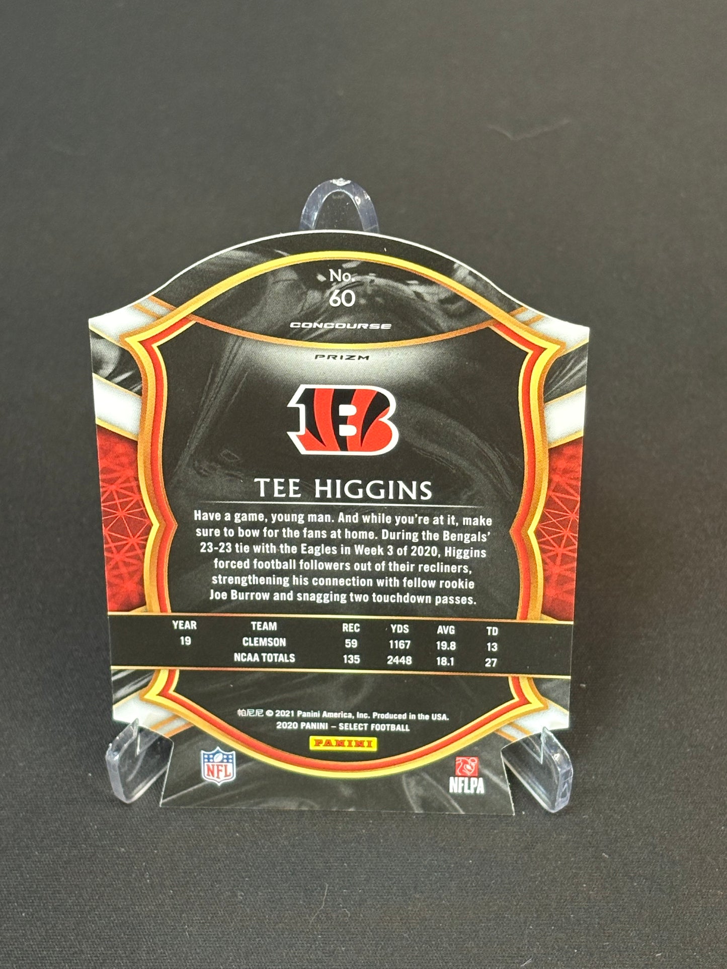 Tee Higgins RC Select 2020 "Green Die-Cut" Cincinnati Bengals