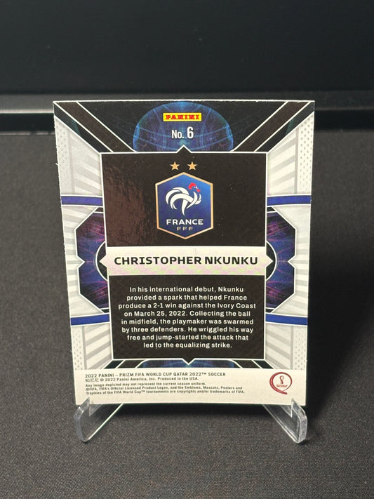 Christopher Nkunkun Panini Prizm World Cup 2022 "Phenomenon" France