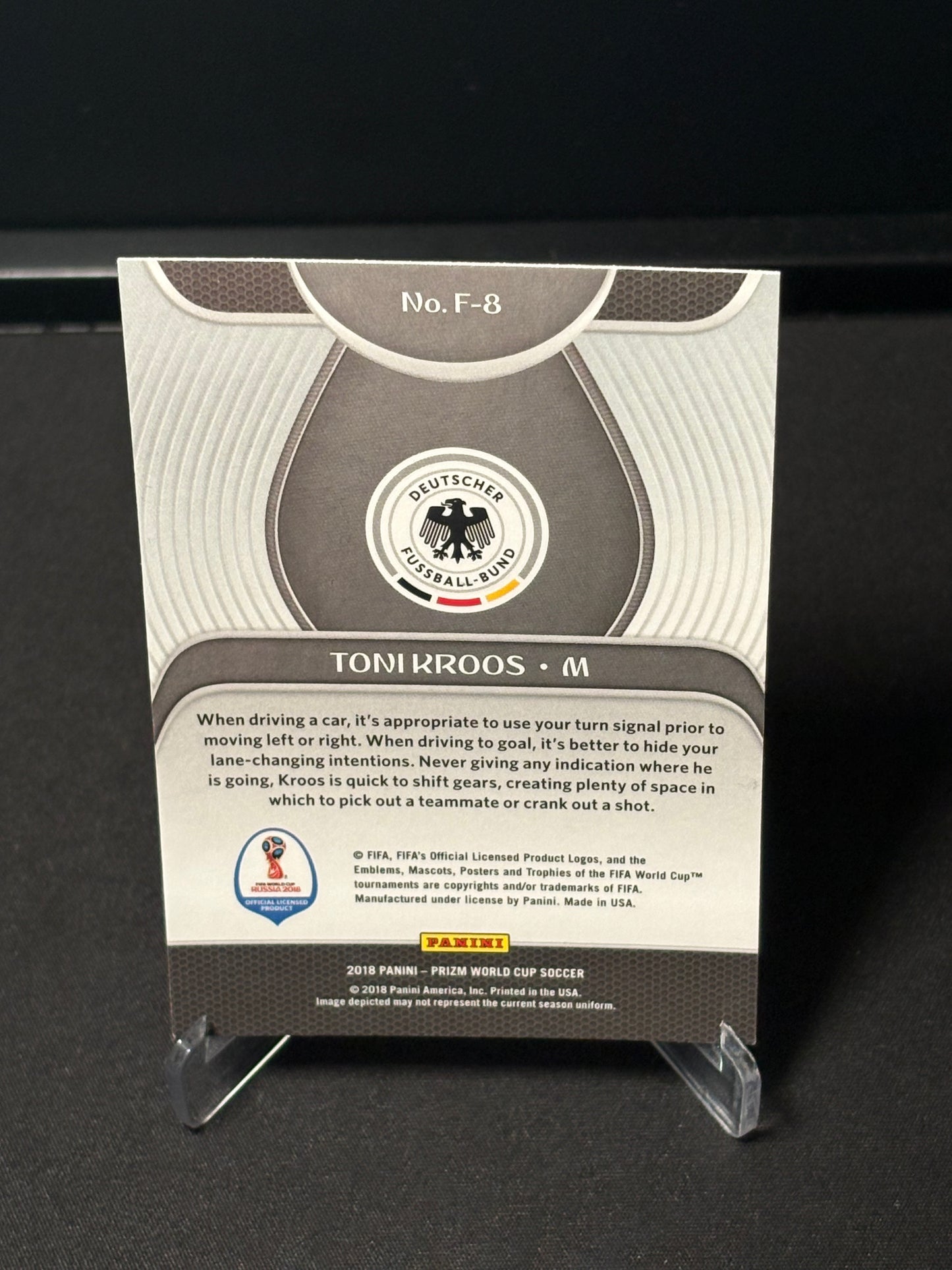 Toni Kroos Panini Prizm World Cup 2018 "Fundamentals" Allemagne