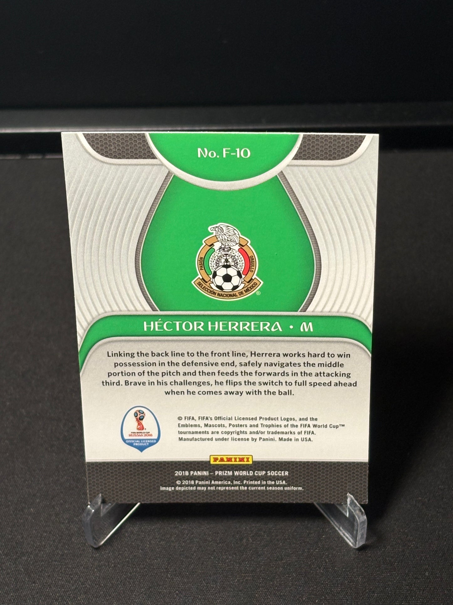 Hector Herrera Panini Prizm World Cup 2018 "Fundamentals" Mexique