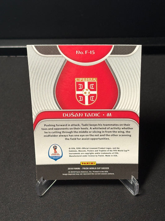 Dusan Tadic Panini Prizm World Cup 2018 "Fundamentals" Serbie