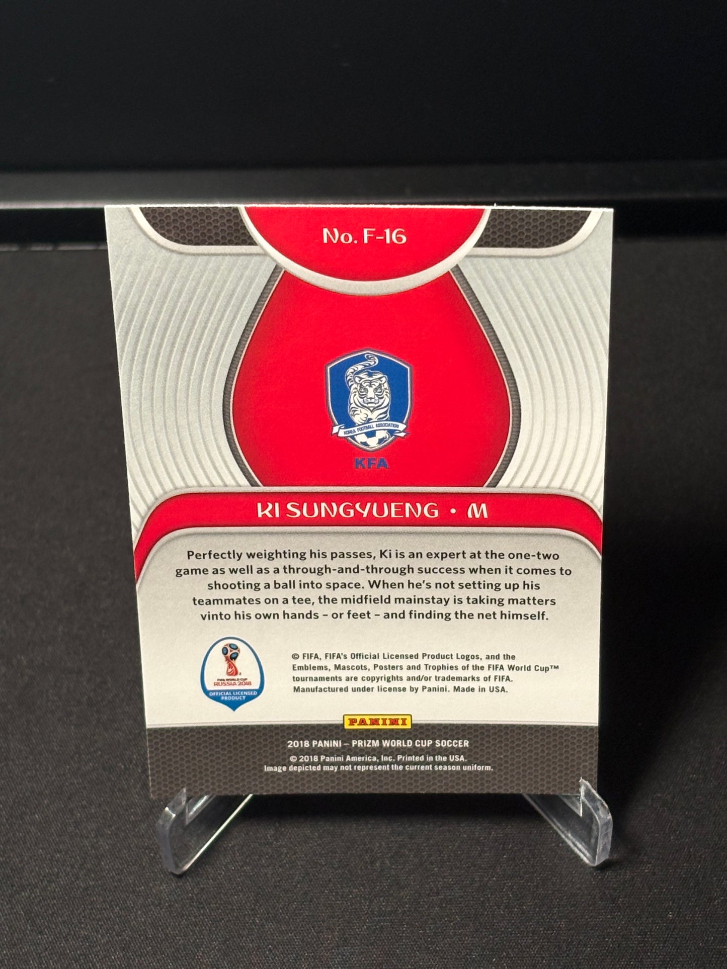 Ki Sungyueng Panini Prizm World Cup 2018 "Fundamentals" Corée du Sud