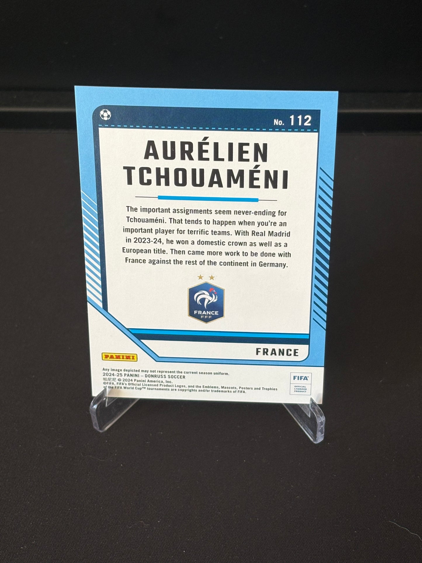 Aurélien Tchouaméni Panini Donruss 24/25 "Red /99" France