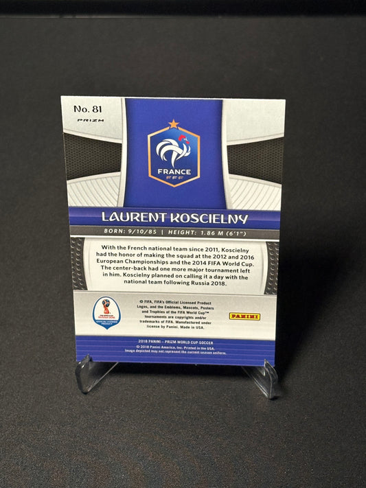 Laurent Koscielny Panini Prizm World Cup 2018 "Blue White Red" France