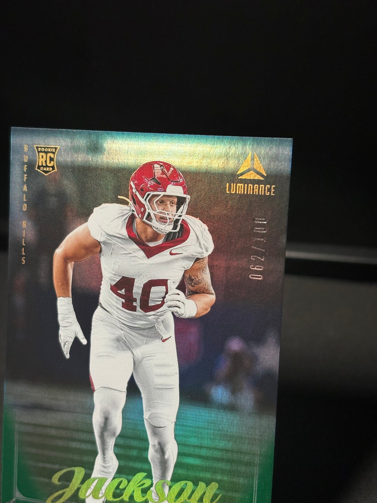 Landon Jackson RC Panini Luminance "Green /100" Buffalo Bills