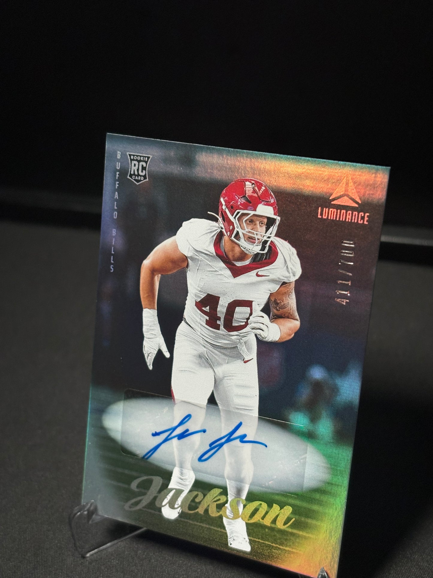 Landon Jackson RC Panini Luminance "Auto /700" Buffalo Bills