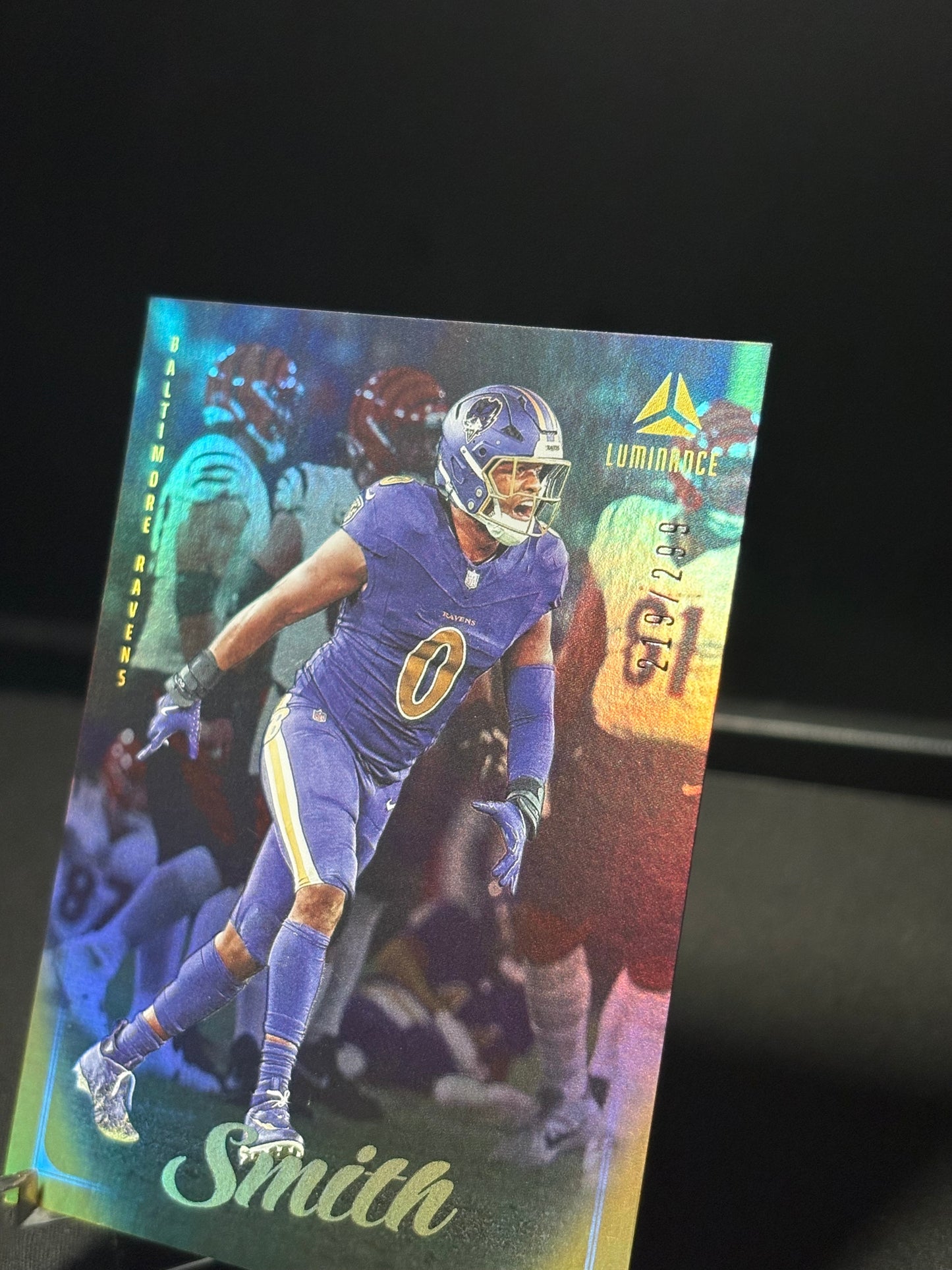 Roquan Smith Panini Luminance "Yellow /299" Baltimore Ravens