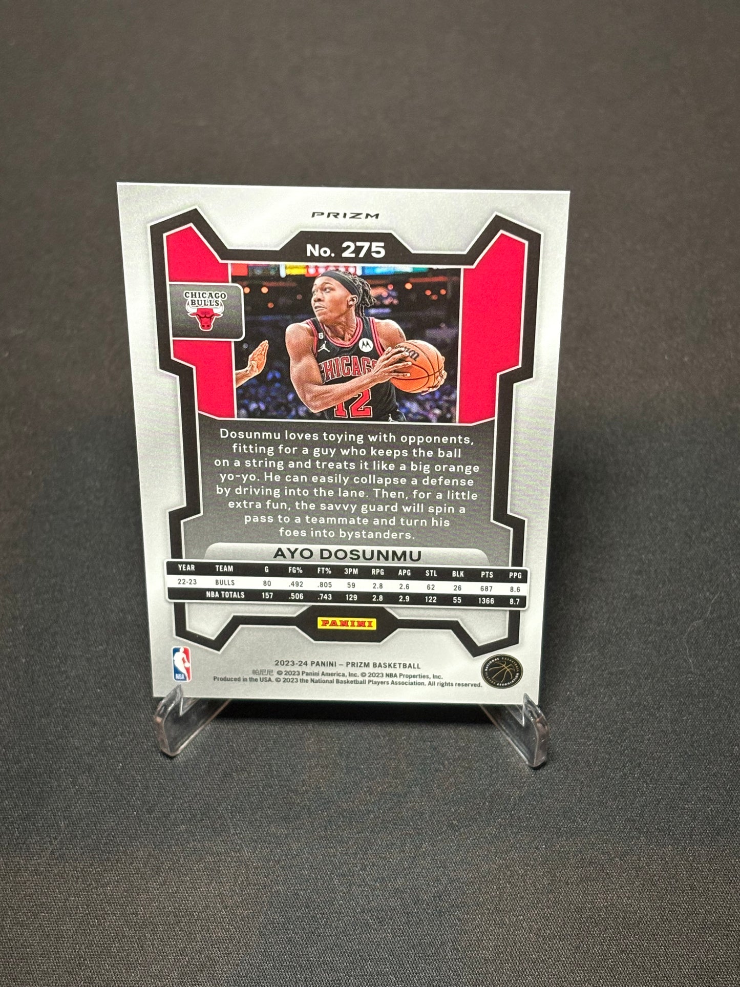 Ayo Dosunmu Panini Prizm 2023 "King Snake" Chicago Bulls