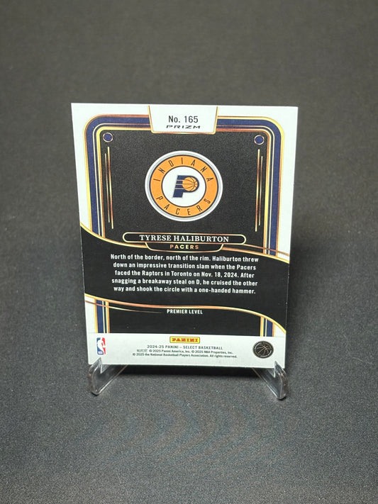 Tyrese Haliburton Panini Select 2024 "Red Cracked " Indiana Pacers