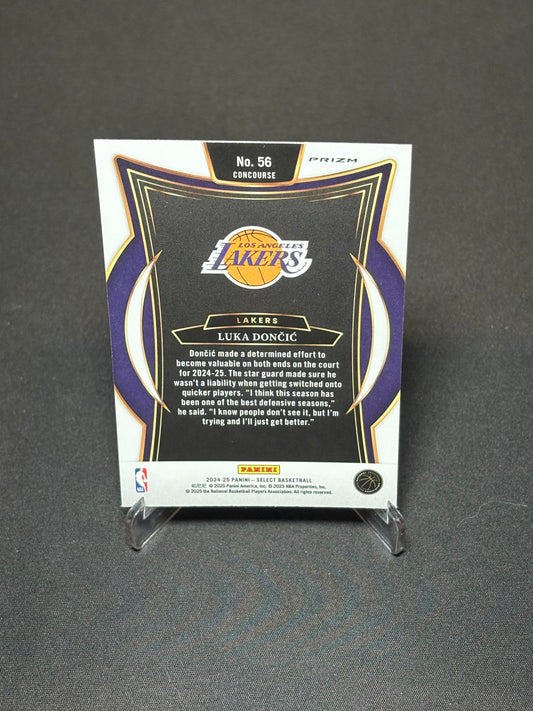 Luka Doncic Panini Select 2024 "Red Cracked" L.A Lakers