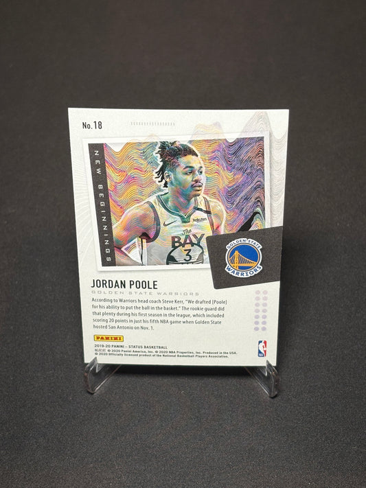 Jordan Poole RC Panini Status 2019-20 "New Beginnings" G.S Warriors