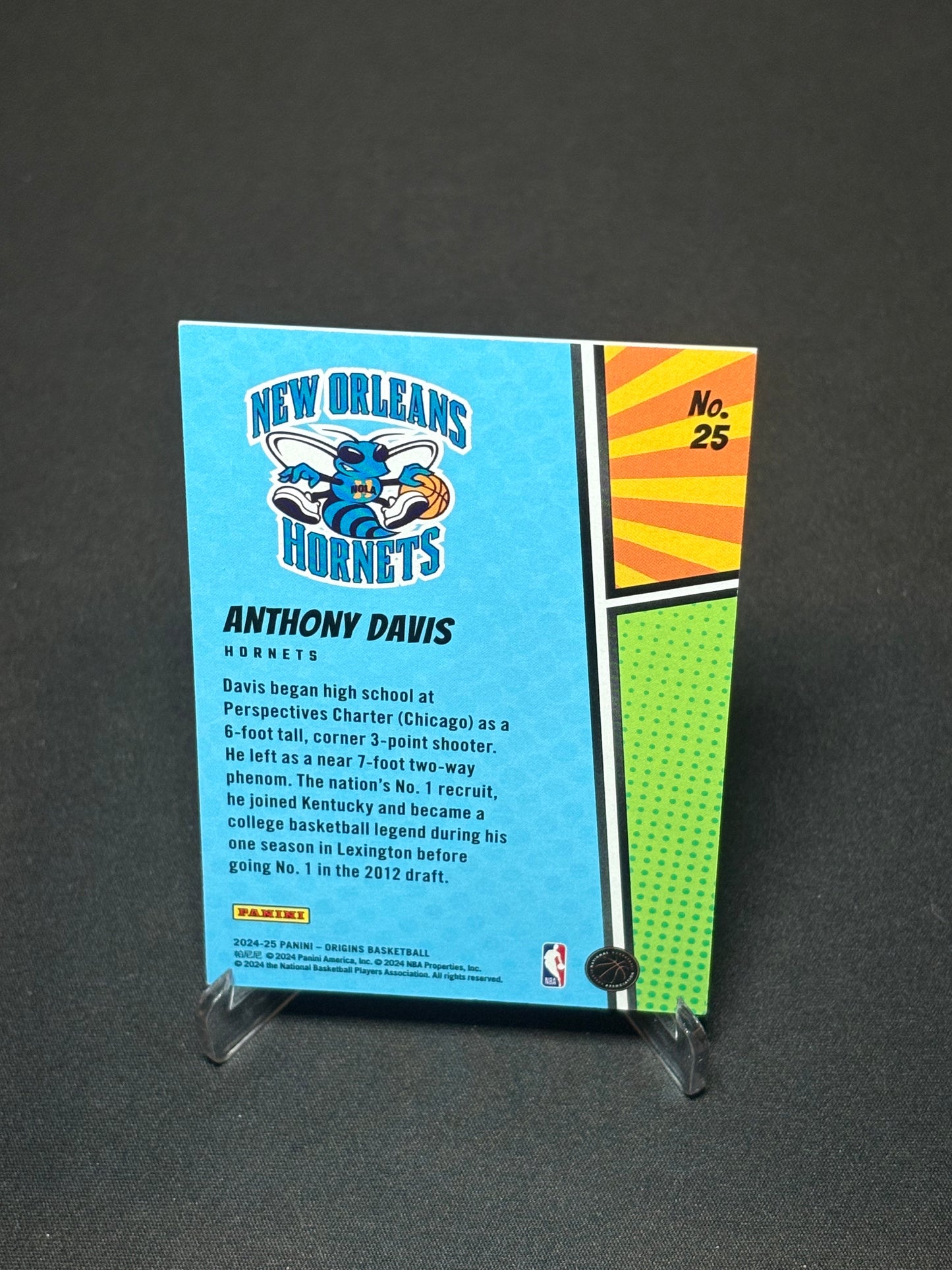 Anthony Davis Panini Origins 2024 "Origins Stories" New Orleans Hornets