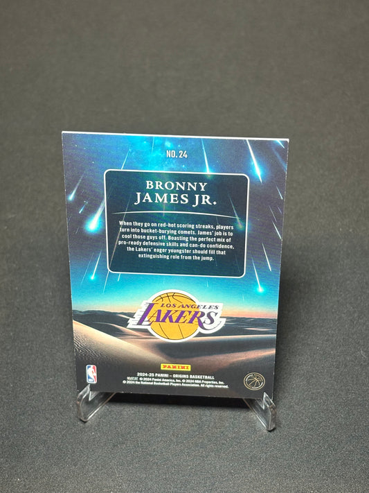 Bronny James Jr. RC Panini Origins 2024 "Meteor Shower" L.A Lakers